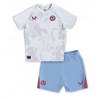Aston Villa Vonkajší Detský futbalový dres 2023-24 Krátky Rukáv (+ trenírky)